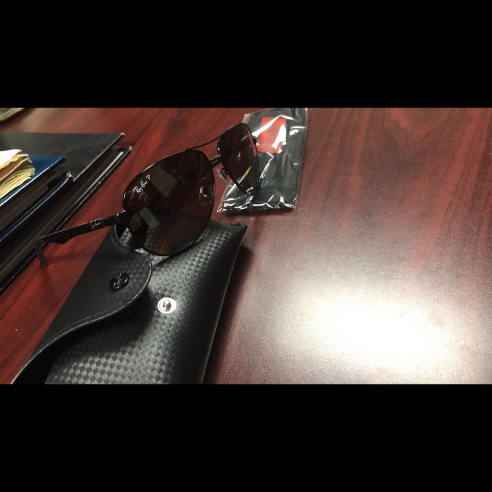 Carbon fiber themed Ray Ban sunglasses